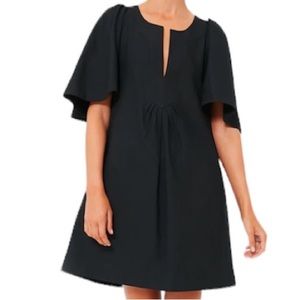 NWT POMANDER PLACE Black Finley Flutter Sleeve Mini Dress XS